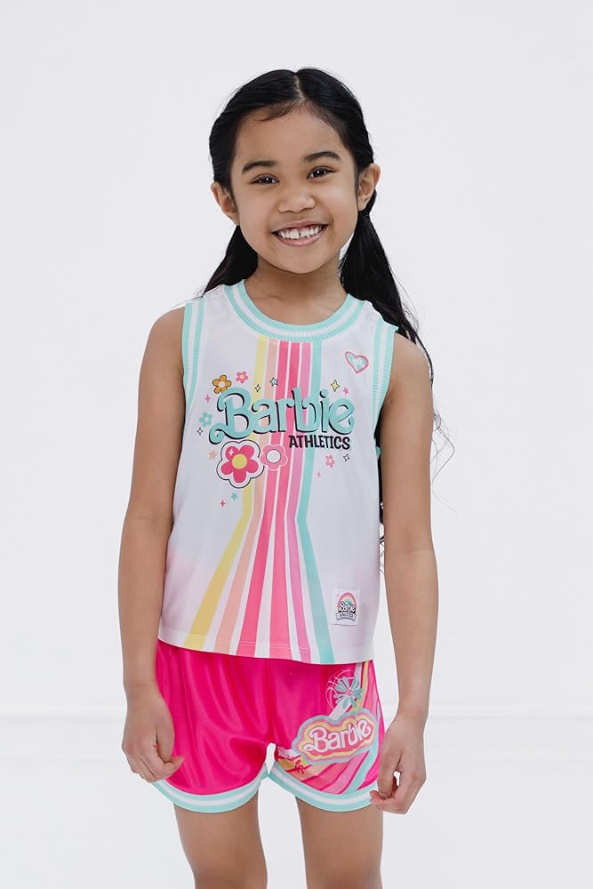 Amazon.com: Barbie Toddler Girls Jersey Athletic Tank Top